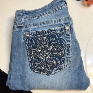 Miss Me Skinny Bling Cross Jeans